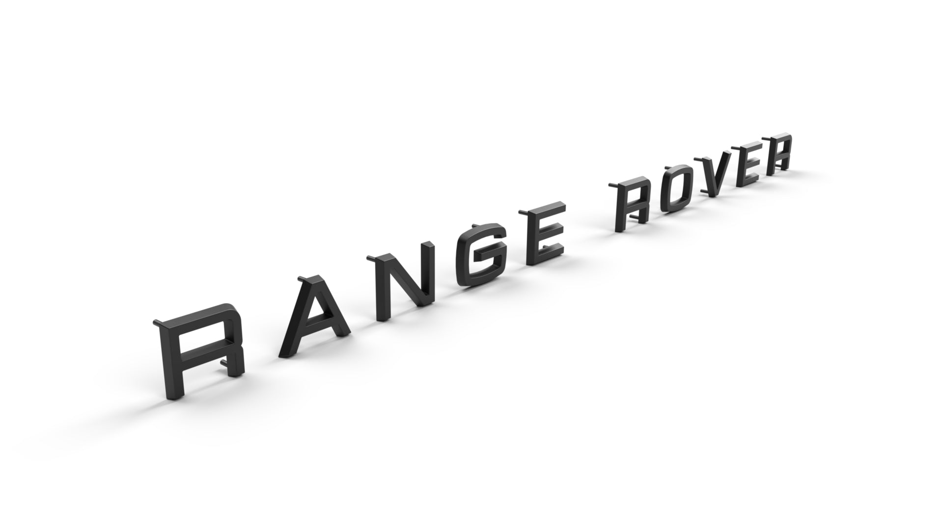 Billet RANGE ROVER bonnet lettering set for the Range Rover Classic